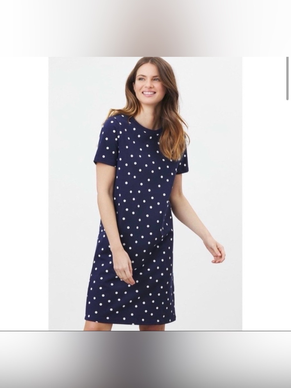 Joules Liberty Polka Dot Knit Dress Size 14
